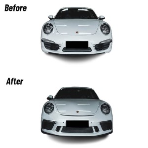 Porsche 911 2012-2019 991.1 / 991.2 Upgrade – 2018 GT3 Style Front Bumper Kit with DRLs (Daytime Running Lights) – Free Shipping