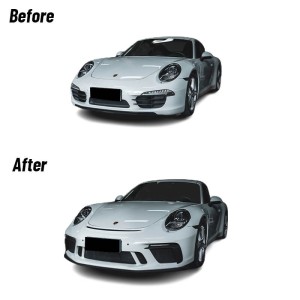 Porsche 911 2012-2019 991.1 / 991.2 Upgrade – 2018 GT3 Style Front Bumper Kit with DRLs (Daytime Running Lights) – Free Shipping