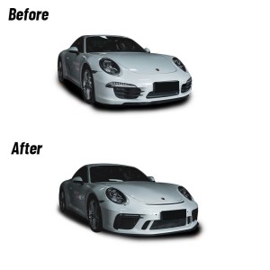 Porsche 911 2012-2019 991.1 / 991.2 Upgrade – 2018 GT3 Style Front Bumper Kit with DRLs (Daytime Running Lights) – Free Shipping