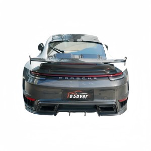 Porsche 911 2019-2024 (992) Topcar Stinger Style Dry Carbon Fiber Front and Rear Bumper Body Kit - Free Shipping - ToSaver.com