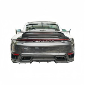 Porsche 911 2019-2024 (992) Topcar Stinger Style Dry Carbon Fiber Front and Rear Bumper Body Kit - Free Shipping - ToSaver.com