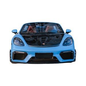 Porsche 718 Cayman & Boxster 2016-2023 (982) GT4 Style Full Dry Carbon Fiber Hood - Free Shipping - ToSaver.com