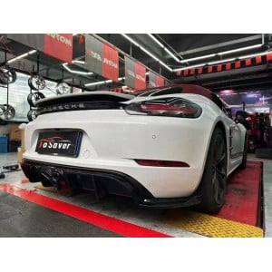 Porsche 718 Cayman/Boxster 2016-2024 (982) Upgraded Dry Carbon Fiber Rear Diffuser - Free Shipping