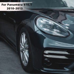 Porsche Panamera 2010-2013 970.1 Upgraded 2022 TurboS Front Bumper BodyKit with LED Headlights [E-Mark Certified]- Free Shipping