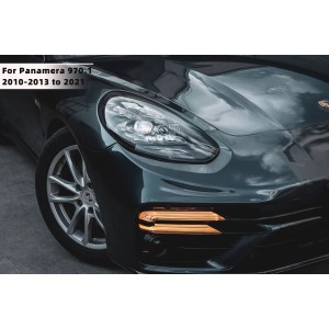 Porsche Panamera 2010-2013 970.1 Upgraded 2022 TurboS Front Bumper BodyKit with LED Headlights [E-Mark Certified]- Free Shipping