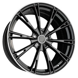 Upgrade Your Audi A3 to A8 with Forged Wheels - 18 to 21 inch - Gloss Black Edge - Ideal for Black Knight Upgrade Kit
