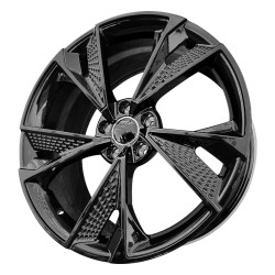 Cool and Stylish Forged Wheels for Audi A3 to A8 (18-21 inch) - Glossy Black Finish, Alligator Skin Style