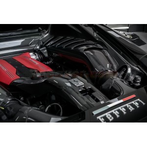 Ferrari 488 GTB Dry Carbon Fiber Engine Bay Kit – Upgrade & Customization – Free Shipping