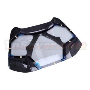 Ferrari 488 Spider Capristo-Style Dry Carbon Fiber Transparent Engine Cover – Upgrade Your Ride – Free Shipping