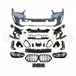 BMW X6 G06 2019-2022 to 2023+ F96 LCI M-Tech Front Bumper Kit & Headlights Upgrade – Free Shipping