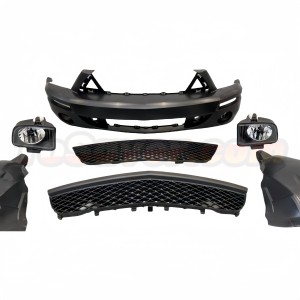 Mustang 2005-2009 to GT500 Style Front Bumper Conversion Kit with Headlights – Free Shipping