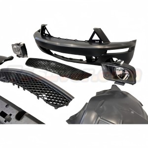 Mustang 2005-2009 to GT500 Style Front Bumper Conversion Kit with Headlights – Free Shipping