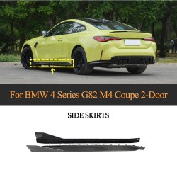 Carbon Fiber Side Skirt Extension for BMW G82 G83 M4 Coupe Convertible 2021 2022 (1 Set)