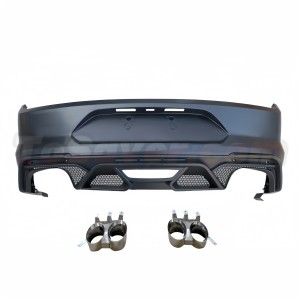 Mustang 2015-2017 2019 GT500 Style Rear Bumper Kit with Rear Diffuser & Exhaust Tips – Free Shipping