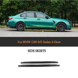 Dry Carbon Fiber G80 M3 Competition Side Skirts Kits for BMW G80 M3 2021 2022