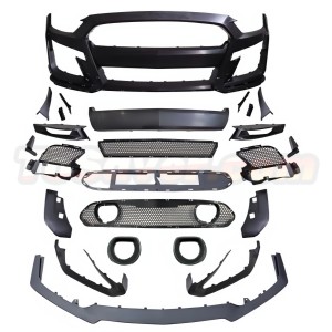 Mustang 2015-2022 GT500 Style Front Bumper Kit with LED Grille Light – Free Shipping Included