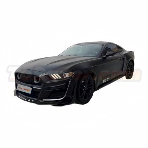 Mustang 2018-2022 GT500 Style Body Kit with LED Grille Light, Side Skirt, Rear Diffuser & Tips, and Rear Spoiler – Free Shipping