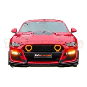 Mustang 2015-2022 GT500 Style Front Bumper Kit with LED Grille Light – Free Shipping Included