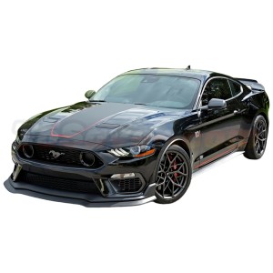 Mustang 2018-2022 Mach 1 Style Front Bumper, Rear Lip, Exhaust Tips, and Spoiler with Wicke Body Kit – Free Shipping