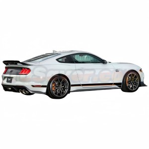 Mustang 2018-2022 Mach 1 Style Front Bumper, Rear Lip, Exhaust Tips, and Spoiler with Wicke Body Kit – Free Shipping