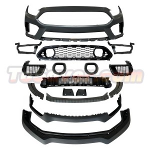 Mustang 2015-2017 Mach 1 Style Front Bumper with LED Grille Light Body Kit – Free Shipping