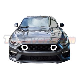 Mustang 2015-2017 Mach 1 Style Front Bumper with LED Grille Light Body Kit – Free Shipping