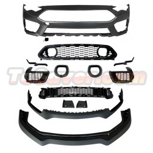 Mustang 2018-2022 Mach 1 Style Front Bumper with LED Grille Light Body Kit – Free Shipping