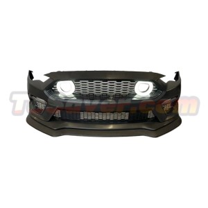 Mustang 2018-2022 Mach 1 Style Front Bumper with LED Grille Light Body Kit – Free Shipping