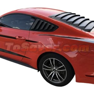 Mustang 2015-2022 GT Style Classic Quarter Window Louvers – Iconic Design, Perfect Fit, Free Shipping