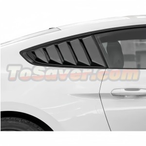 Mustang 2015-2022 GT Style Classic Quarter Window Louvers – Iconic Design, Perfect Fit, Free Shipping