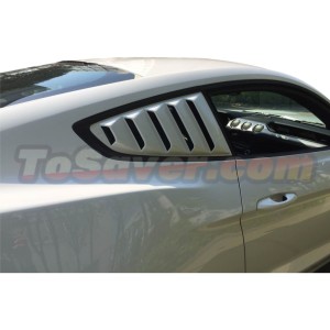 Mustang 2015-2022 GT Style Classic Quarter Window Louvers – Iconic Design, Perfect Fit, Free Shipping