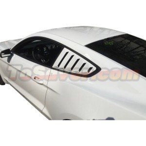 Mustang 2015-2022 GT Style Classic Quarter Window Louvers – Iconic Design, Perfect Fit, Free Shipping