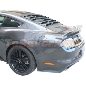 Mustang 2015-2022 GT Style Classic Rear Window Louvers – Iconic Look, Free Shipping