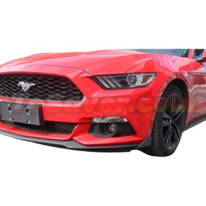 Mustang 2015-2017 Chin Spoiler Winglets – Black ABS, Free Shipping