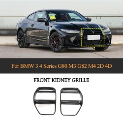 Pre-preg Carbon Front Bumper Grill Frame Air Cover for BMW 3 4 Series G80 M3 G82 G83 M4 2021-2022 (1 Set)