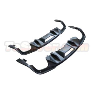 Mustang 2018-2022 GT Style Rear Bumper Diffuser - Single/Dual Outlet – Perfect Fit & Free Shipping