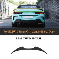 Dry Carbon Fiber Rear Trunk Spoiler for BMW 8 Series G14 Convertible 2-Door 2018-2022