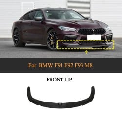 Pre-preg Dry Carbon M8 Front Bumper Lip Spoiler Fit for BMW 8 Series F91 F92 F93 M8 2019+