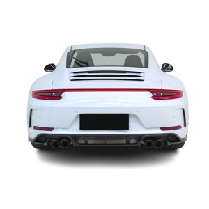 Porsche 911 2017-2019 991.2 GT3 Style Rear Bumper with Center Light Bar and Diffuser – Free Shipping