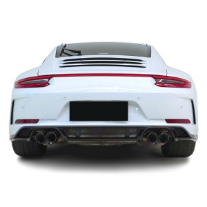 Porsche 911 2017-2019 991.2 GT3 Style Rear Bumper with Center Light Bar and Diffuser – Free Shipping