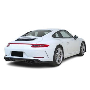 Porsche 911 2017-2019 991.2 GT3 Style Rear Bumper with Center Light Bar and Diffuser – Free Shipping