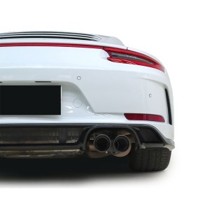 Porsche 911 2017-2019 991.2 GT3 Style Rear Bumper with Center Light Bar and Diffuser – Free Shipping