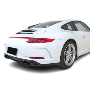 Porsche 911 2017-2019 991.2 GT3 Style Rear Bumper with Center Light Bar and Diffuser – Free Shipping