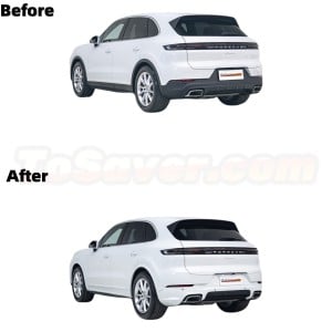 Porsche Cayenne/Coupe 2024+ 9Y0.2 GTS/SportDesign Style Rear Diffuser + Color-Matched Wheel Arches + Turbo Style Door Panels Kit