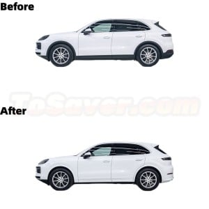 Porsche Cayenne/Coupe 2024+ 9Y0.2 GTS/SportDesign Style Rear Diffuser + Color-Matched Wheel Arches + Turbo Style Door Panels Kit