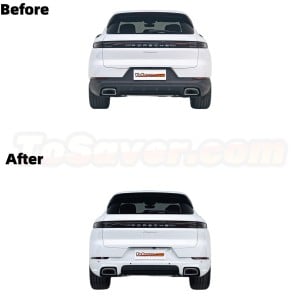 Porsche Cayenne/Coupe 2024+ 9Y0.2 GTS/SportDesign Style Rear Diffuser + Color-Matched Wheel Arches + Turbo Style Door Panels Kit