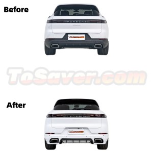 Porsche Cayenne/Coupe 2024+ 9Y0.2 TechArt Style Rear Lip + OEM Rear Bumper Body Kit - Free Shipping