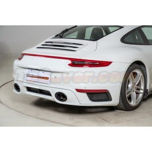 Porsche 911/991 (2012-2019) Old to New 992 Turbo SD Style Rear Bumper + Tail Lights + Center Light Bar Upgrade BodyKit