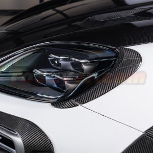 Porsche Cayenne/Coupe 2024+ (9Y0.2) MANSORY Style Dry Carbon Fiber Headlight Eyebrows - Upgrade Body Kit - Free Shipping