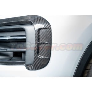 Porsche Cayenne/Coupe 2024+ (9Y0.2) MANSORY Style Front Bumper Grille Trim  - Dry Carbon Fiber Upgrade - Free Shipping